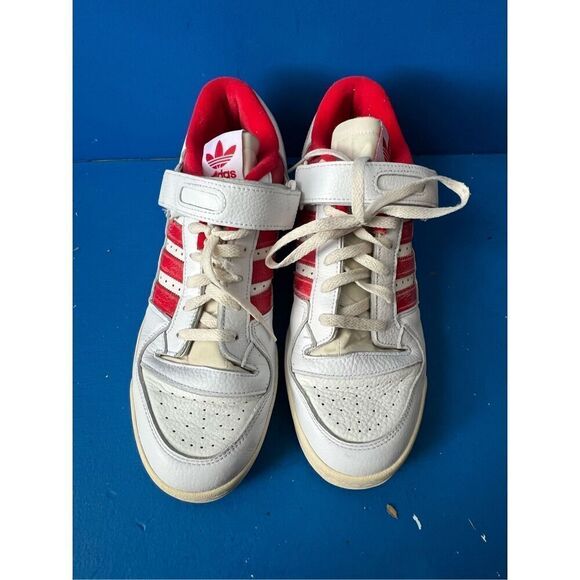 adidas Forum 84 Low 'White Vivid Red' GY5848 Men's Shoes size 11.5 - Picture 3 of 7
